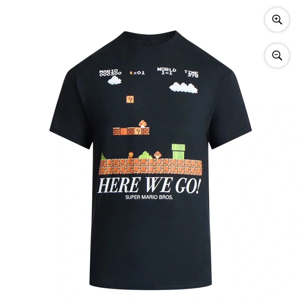 NWT Super Mario Bros Black Graphic T-Shirt